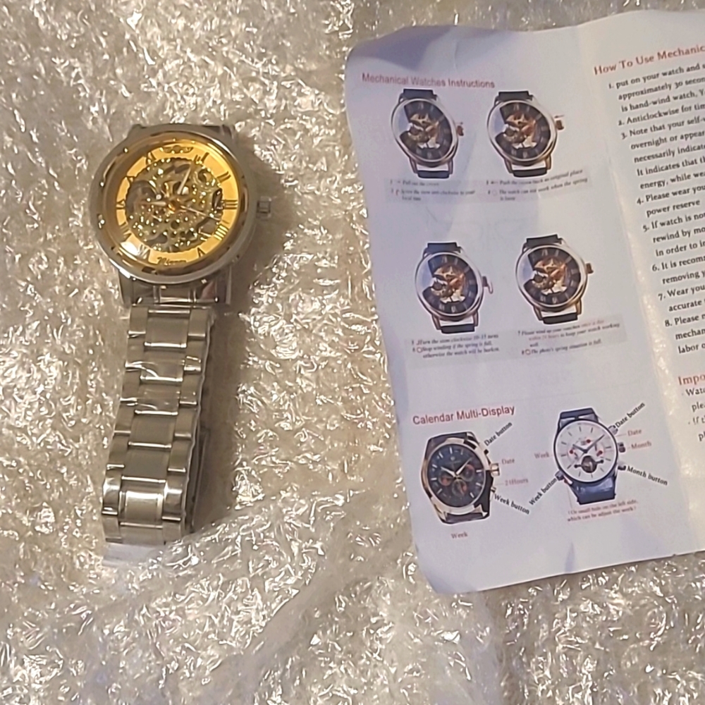 Mechanical skeleton watch